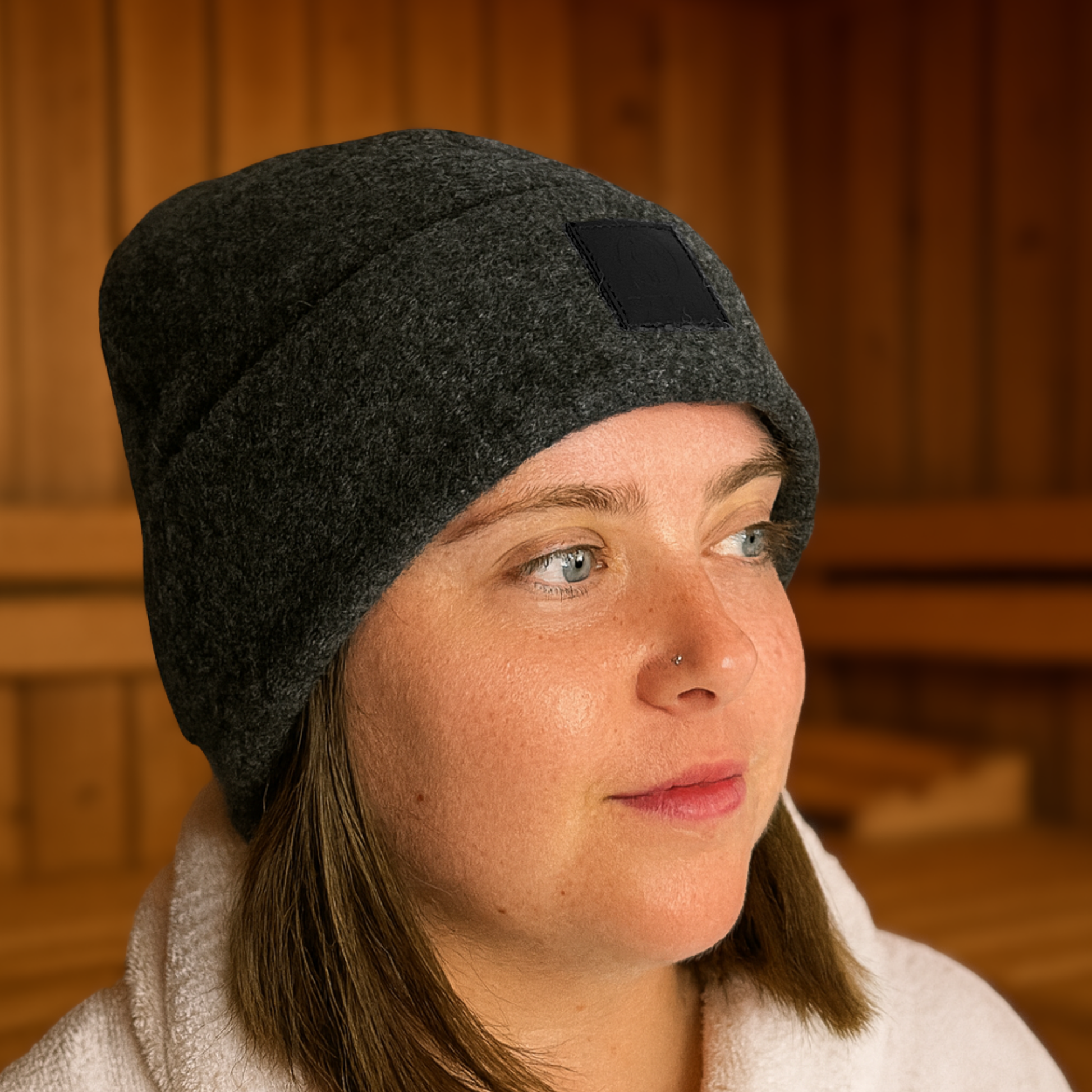 Sauni Pure Merino Wool Sauna Hat - Felted, Insulated, Beanie - One Size