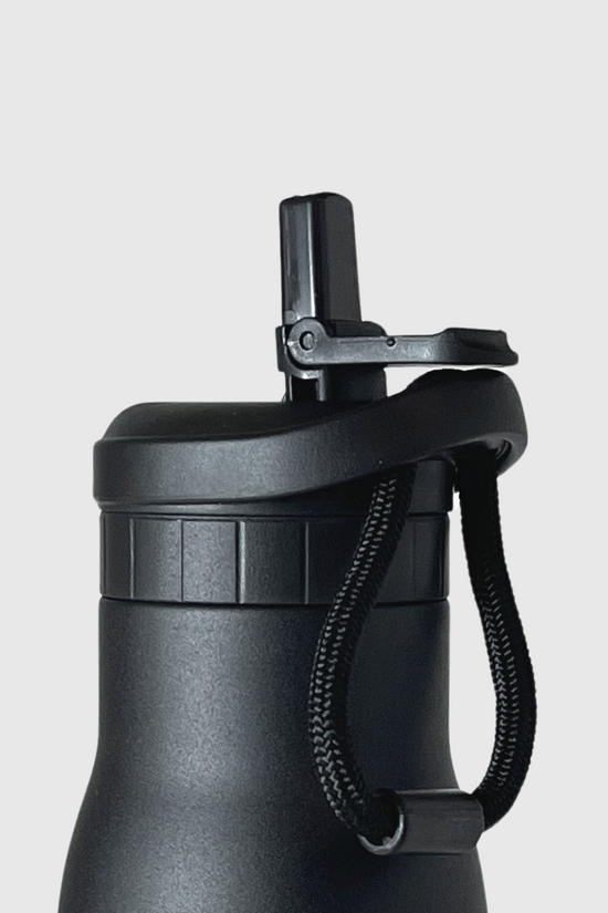 Sauni Insulated Sauna Water Bottle - Stainless Steel, 500 mL (17.6 OZ) - Black